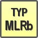 Piktogram - Typ: MLRb